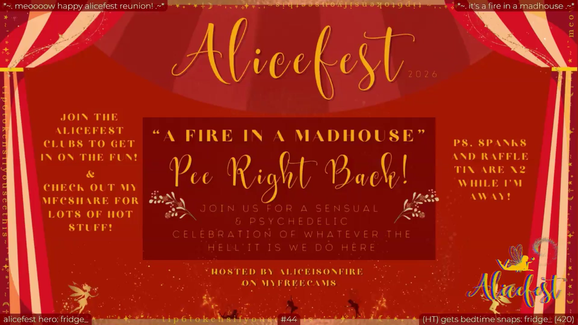 Gallery image thumbnail from aliceisonfire's myfreecams stream on, 09/03/2026, 24:02 image 12 of 20
