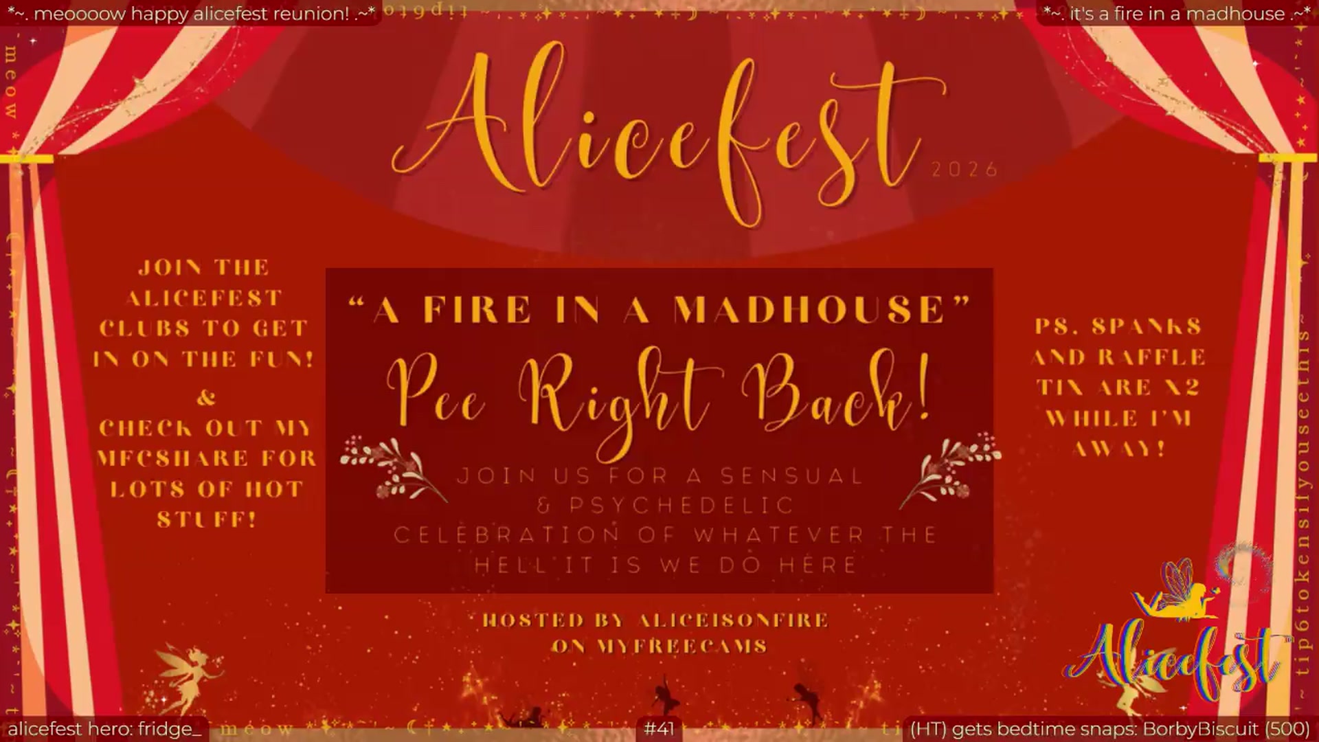 Gallery image thumbnail from aliceisonfire's myfreecams stream on, 09/03/2026, 24:02 image 20 of 20