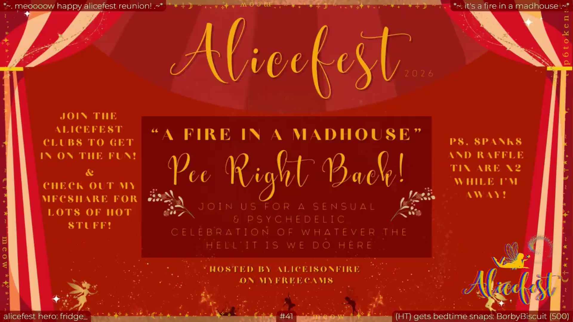 Gallery image thumbnail from aliceisonfire's myfreecams stream on, 09/03/2026, 24:02 image 14 of 20