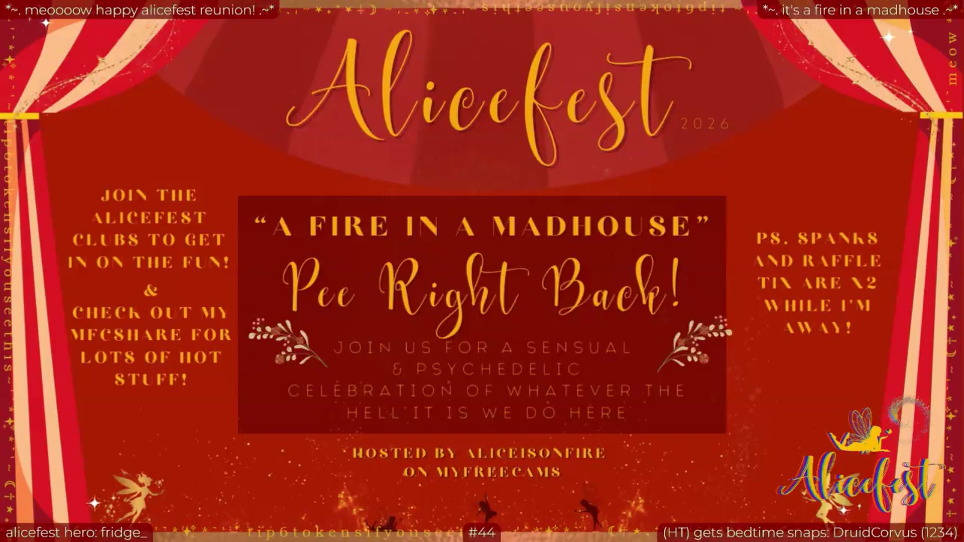 Gallery image thumbnail from aliceisonfire's myfreecams stream on, 09/03/2026, 07:41 image 18 of 20