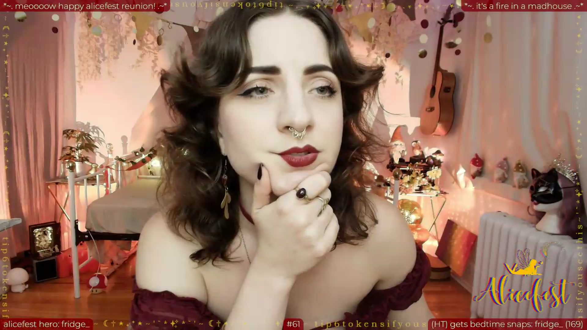 Gallery image thumbnail from aliceisonfire's myfreecams stream on, 09/04/2026, 06:17 image 13 of 20