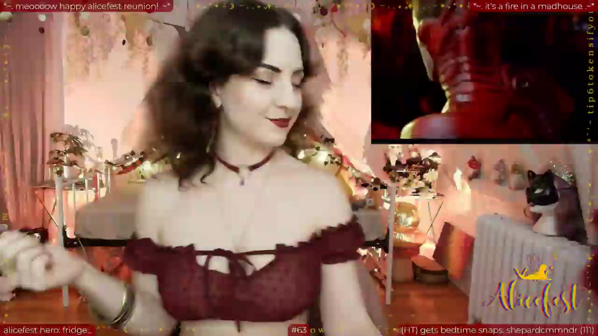 Gallery image thumbnail from aliceisonfire's myfreecams stream on, 09/04/2026, 06:17 image 6 of 20