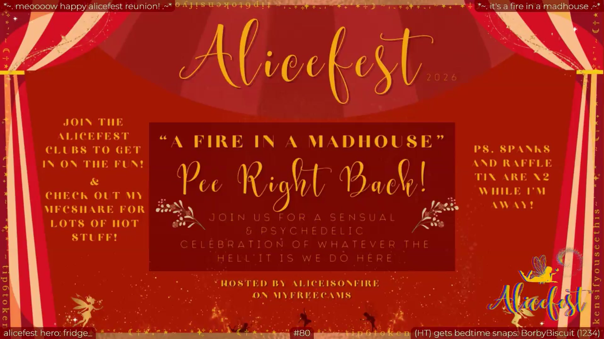 Gallery image thumbnail from aliceisonfire's myfreecams stream on, 09/12/2026, 10:10 image 3 of 20