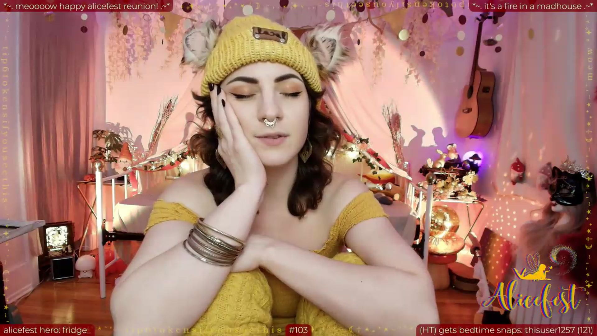 Gallery image thumbnail from aliceisonfire's myfreecams stream on, 09/14/2026, 08:10 image 18 of 20