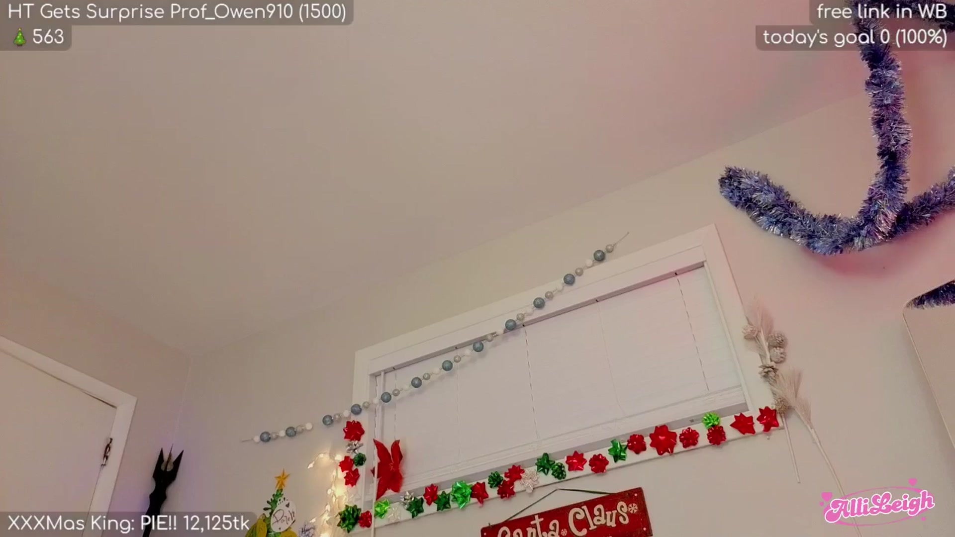 Gallery image thumbnail from alli_leigh's myfreecams stream on, 12/25/2025, 01:15 image 18 of 20