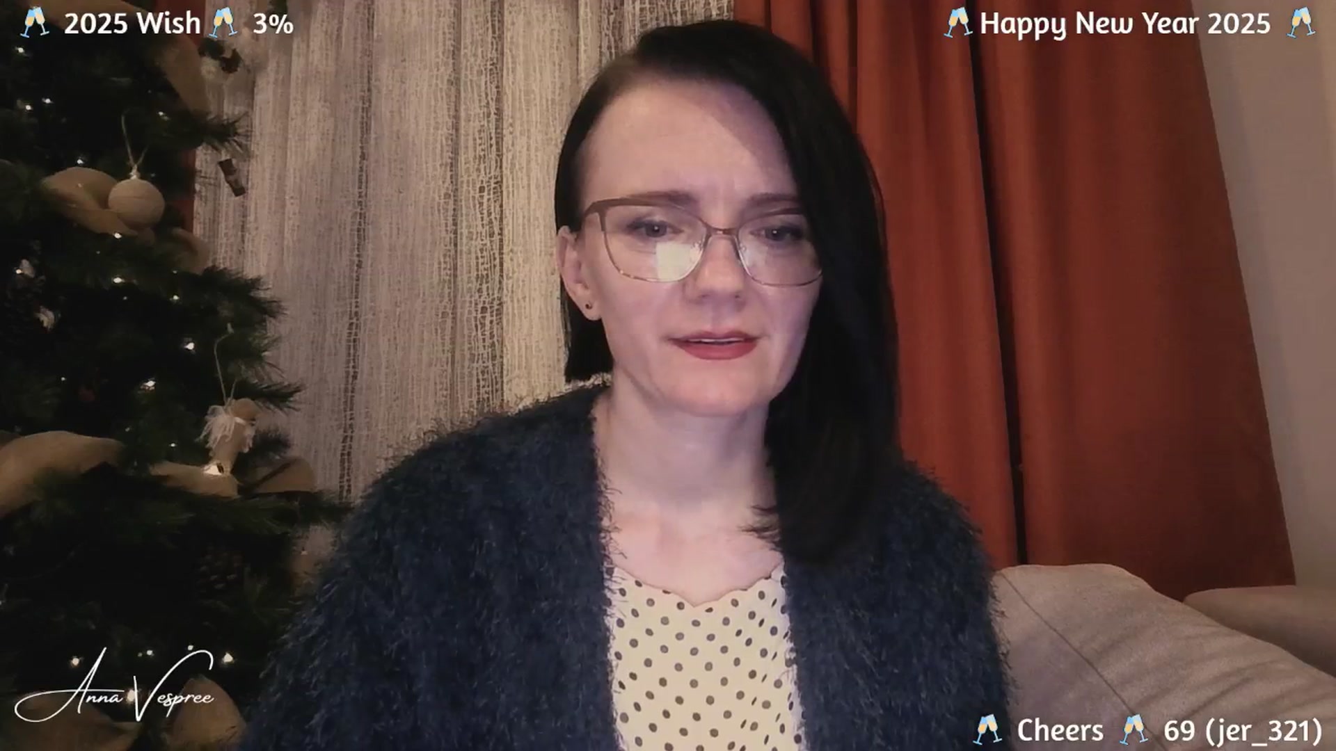 Gallery image thumbnail from annavespree's myfreecams stream on, 12/31/2024, 19:32 image 5 of 20