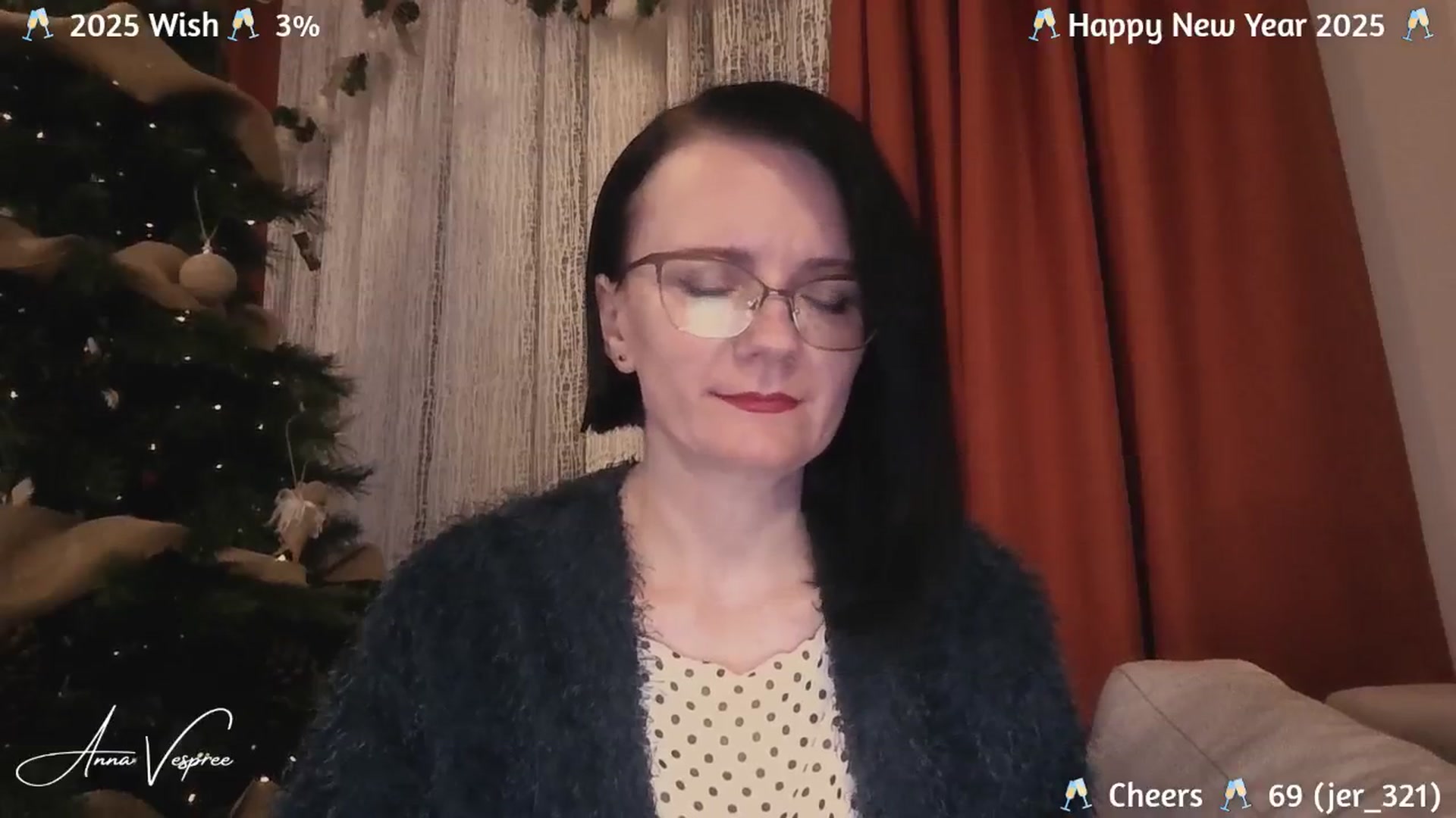 Gallery image thumbnail from annavespree's myfreecams stream on, 12/31/2024, 19:32 image 3 of 20