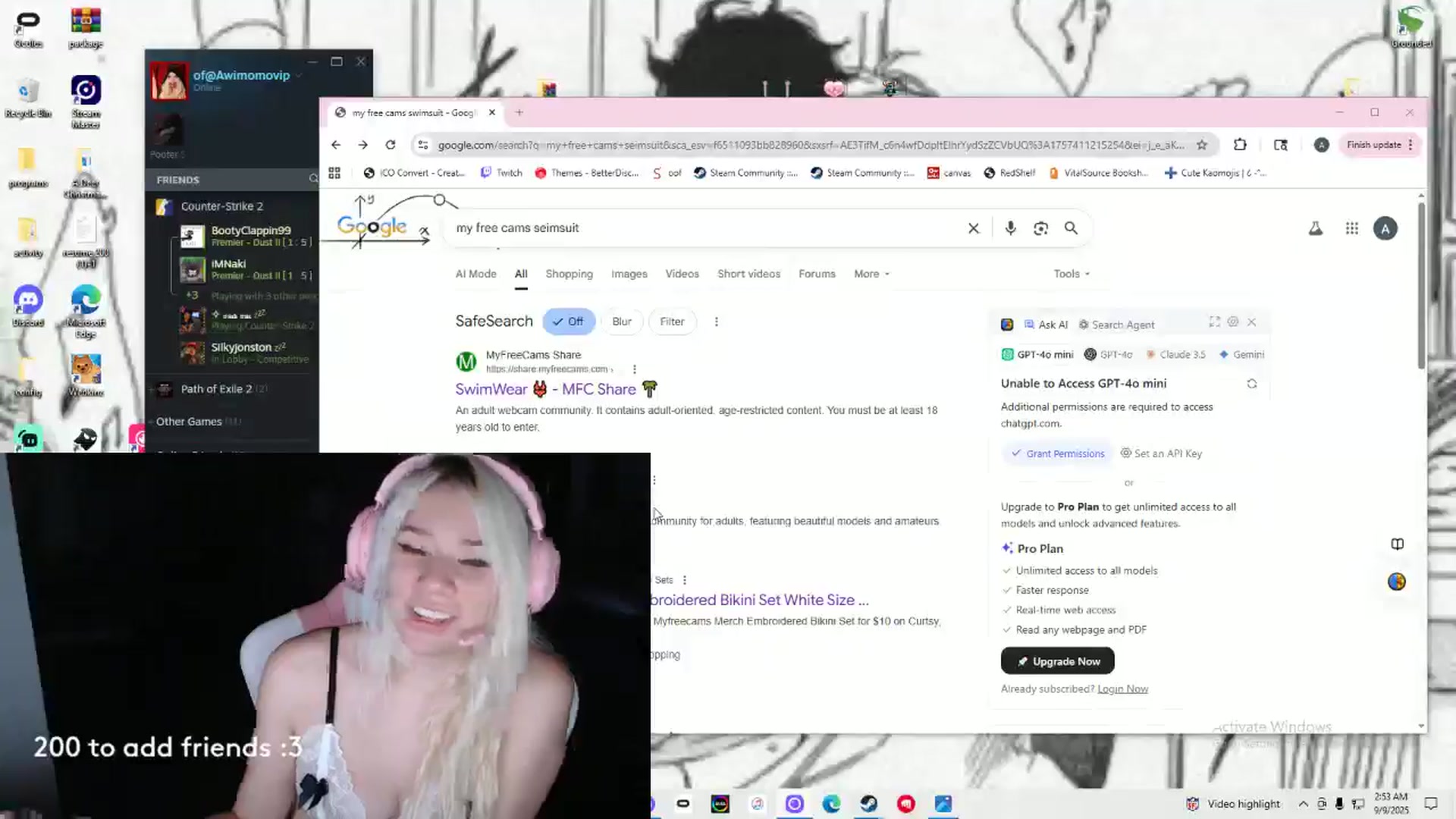 Gallery image thumbnail from awimomo's myfreecams stream on, 09/09/2025, 10:18 image 18 of 20