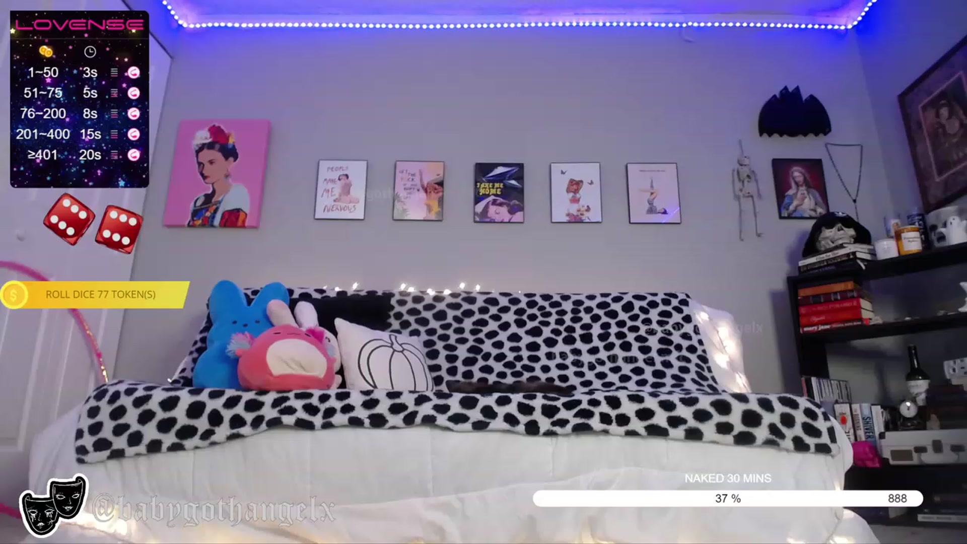 Gallery image thumbnail from babygothangel's myfreecams stream on, 01/03/2023, 09:38 image 18 of 20