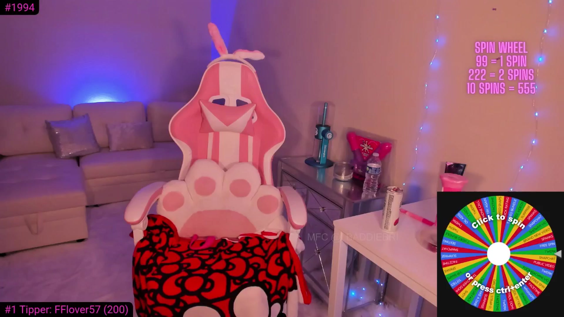 Gallery image thumbnail from baddiebri's myfreecams stream on, 05/06/2025, 07:06 image 10 of 20