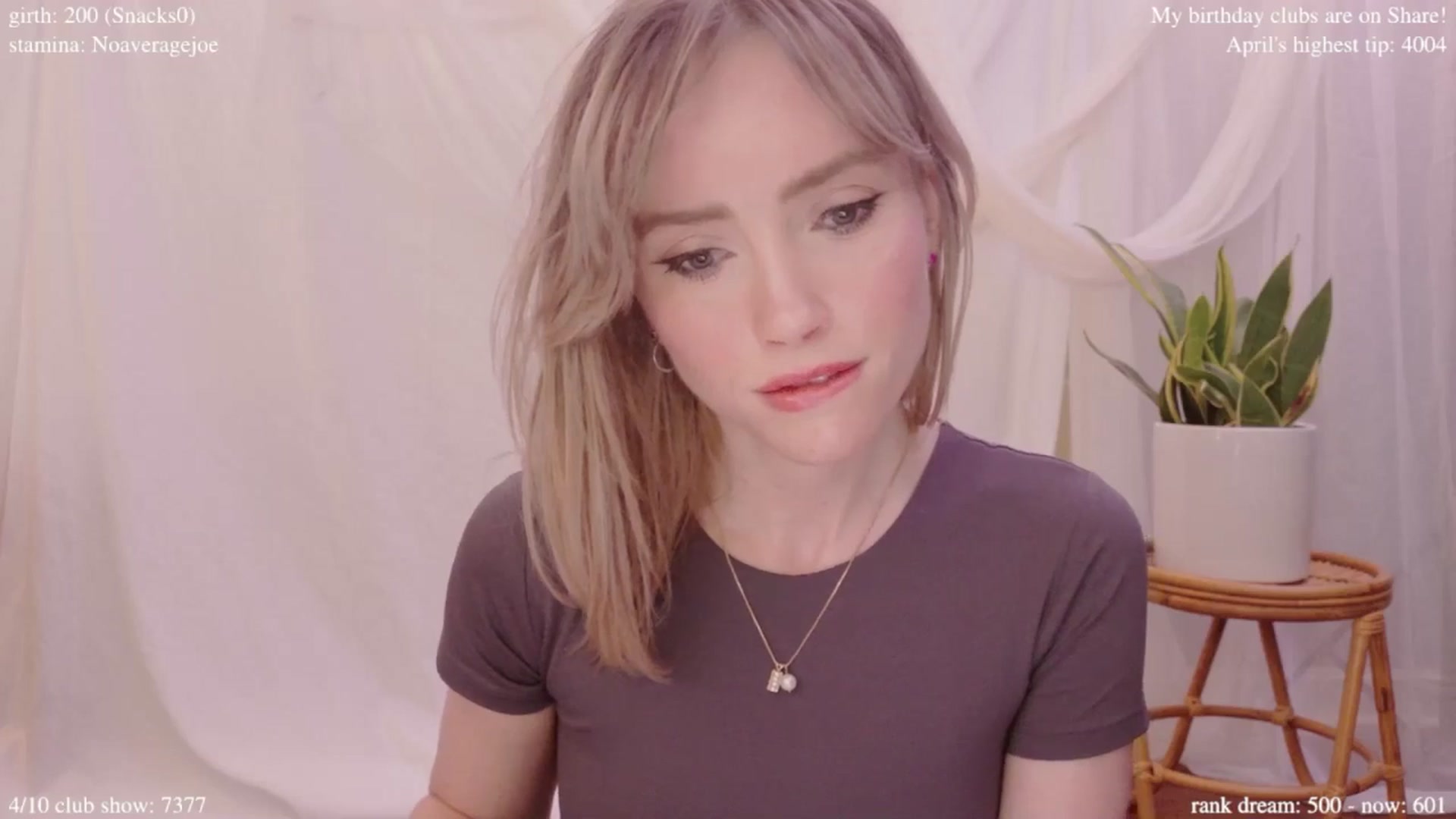 Gallery image thumbnail from bdaycolette's myfreecams stream on, 04/08/2025, 20:17 image 8 of 20