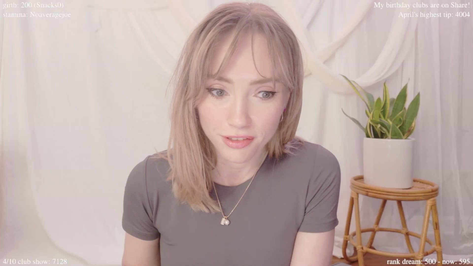 Gallery image thumbnail from bdaycolette's myfreecams stream on, 04/08/2025, 20:17 image 19 of 20