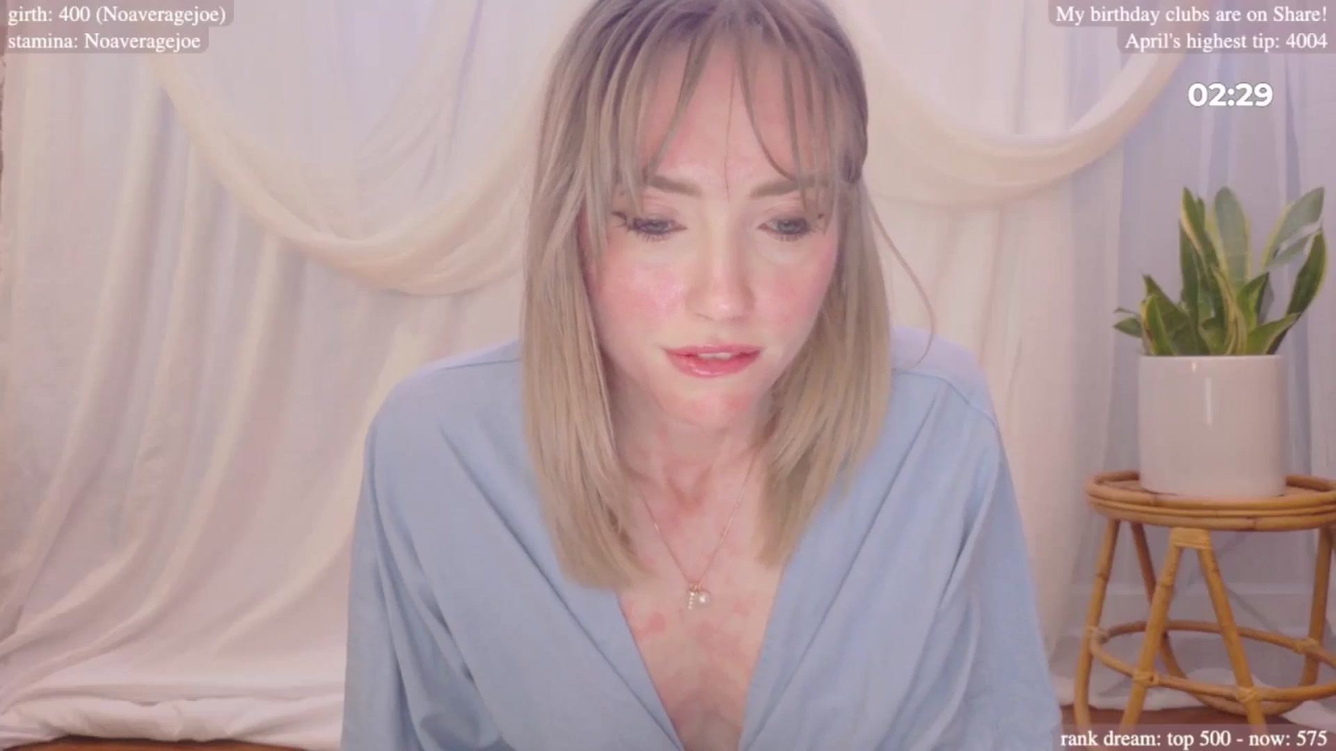 Gallery image thumbnail from bdaycolette's myfreecams stream on, 04/14/2025, 19:39 image 8 of 20