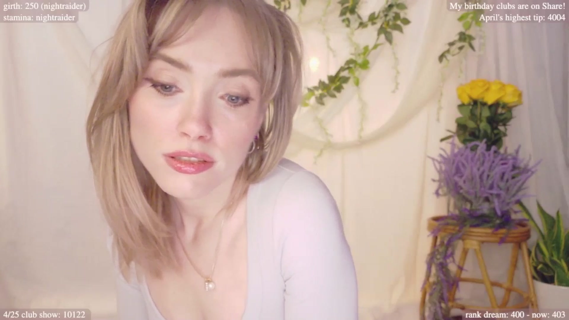 Gallery image thumbnail from bdaycolette's myfreecams stream on, 04/21/2025, 17:14 image 7 of 20