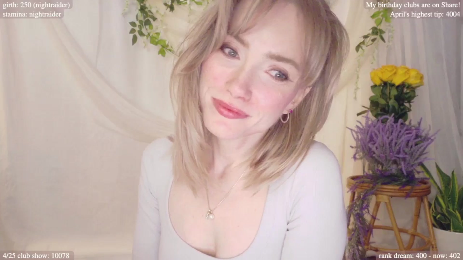 Gallery image thumbnail from bdaycolette's myfreecams stream on, 04/21/2025, 17:14 image 14 of 20