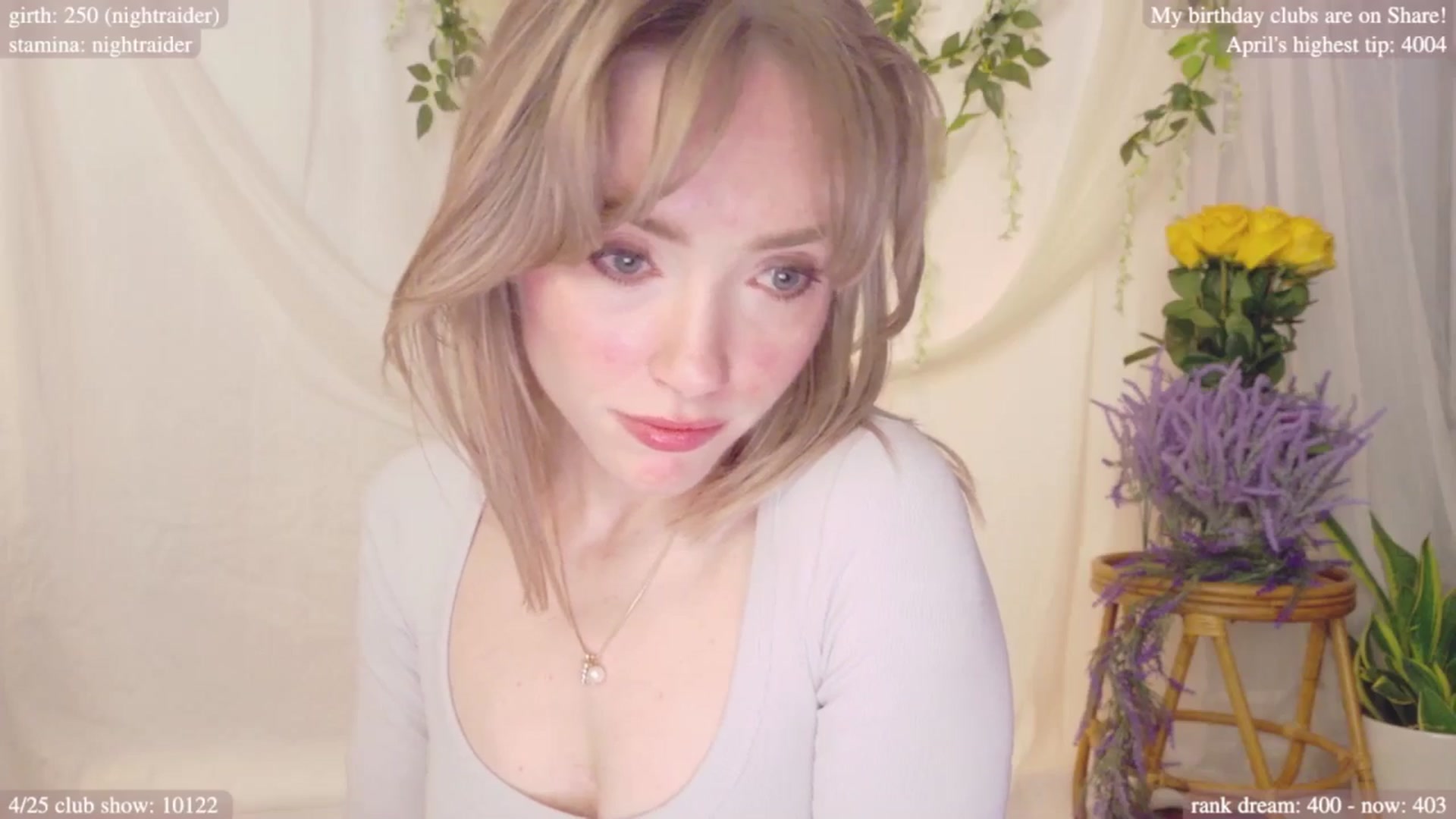 Gallery image thumbnail from bdaycolette's myfreecams stream on, 04/21/2025, 17:14 image 13 of 20