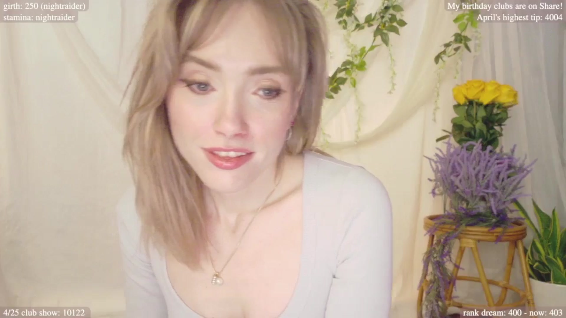 Gallery image thumbnail from bdaycolette's myfreecams stream on, 04/21/2025, 17:14 image 9 of 20