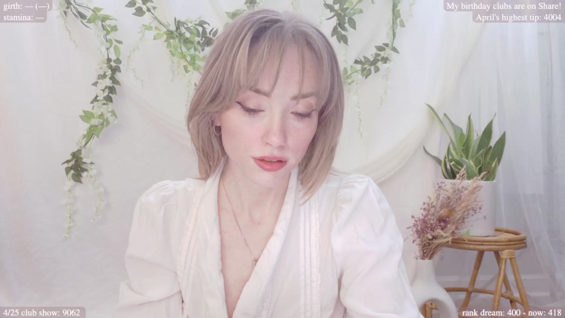 Gallery image thumbnail from bdaycolette's myfreecams stream on, 04/22/2025, 20:02 image 1 of 20