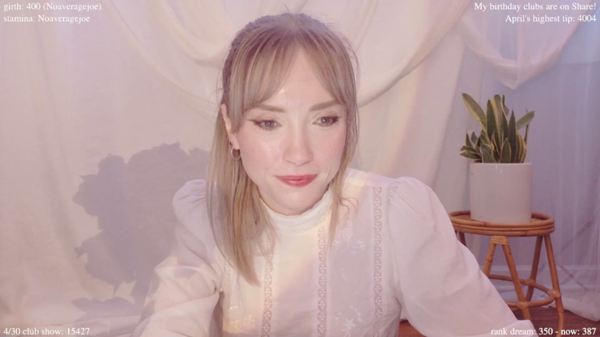 Gallery image thumbnail from bdaycolette's myfreecams stream on, 04/24/2025, 19:50 image 19 of 20