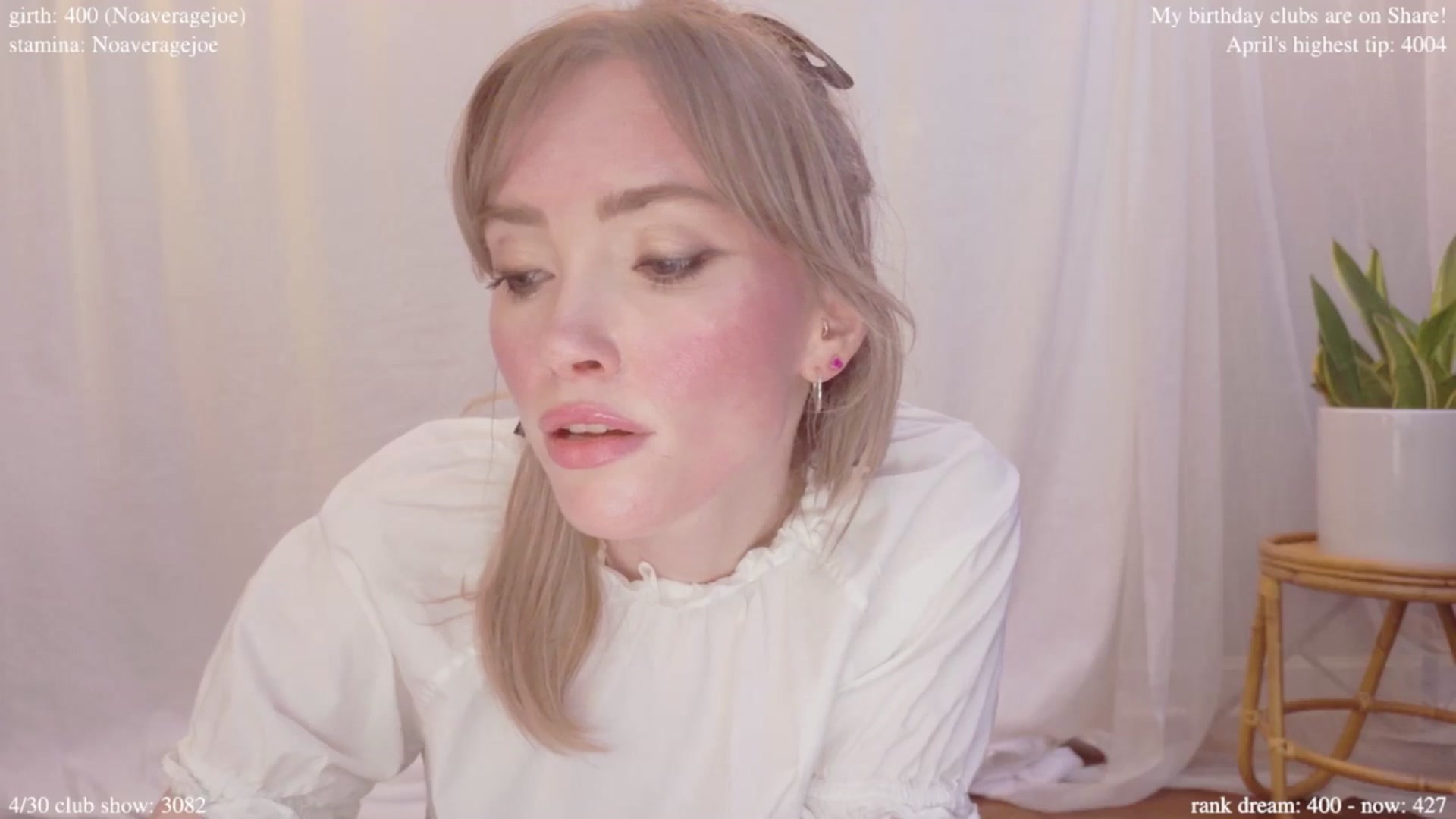 Gallery image thumbnail from bdaycolette's myfreecams stream on, 04/30/2025, 19:25 image 7 of 20