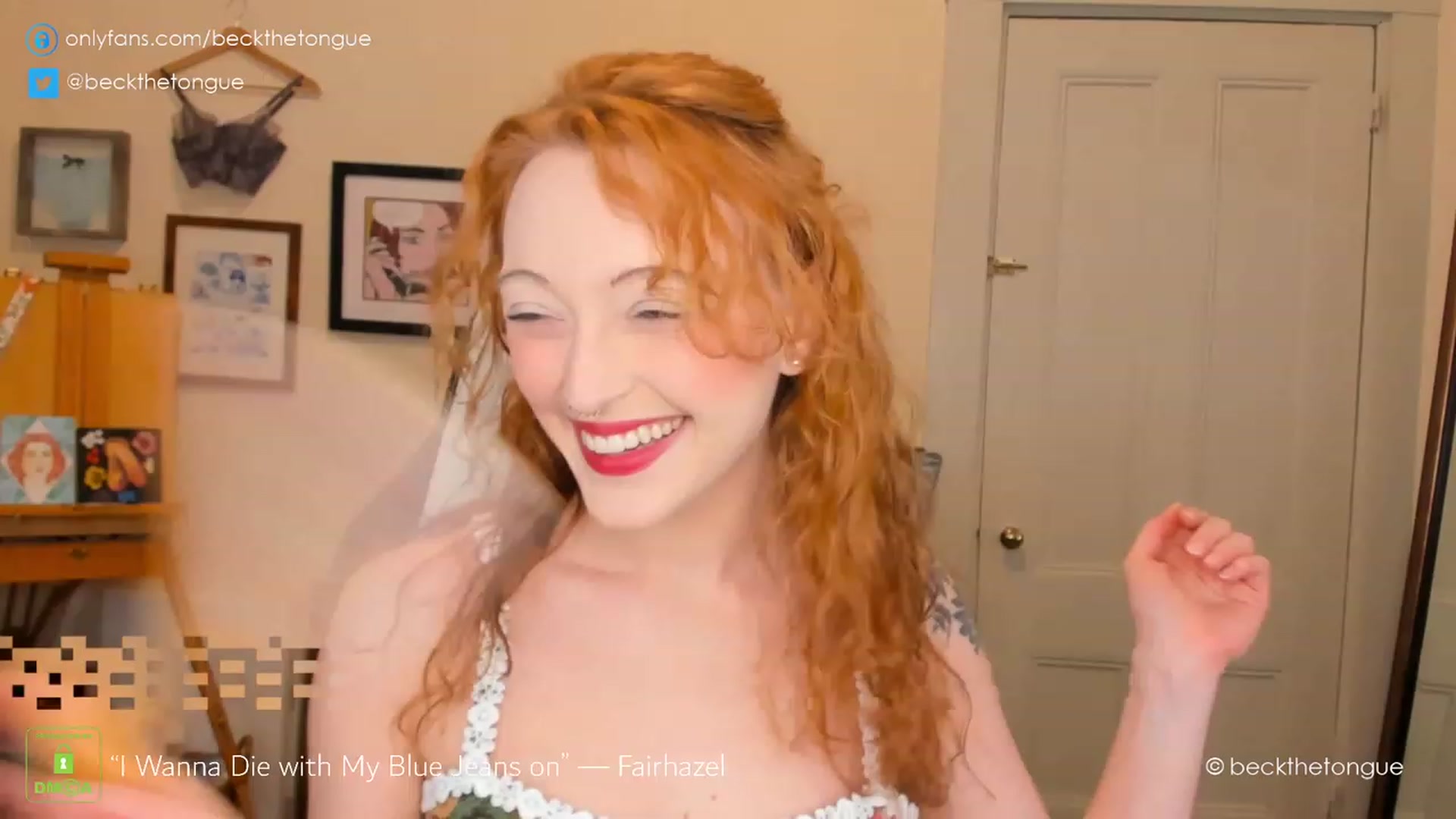 Gallery image thumbnail from beckthetongue's myfreecams stream on, 02/06/2023, 21:16 image 3 of 20