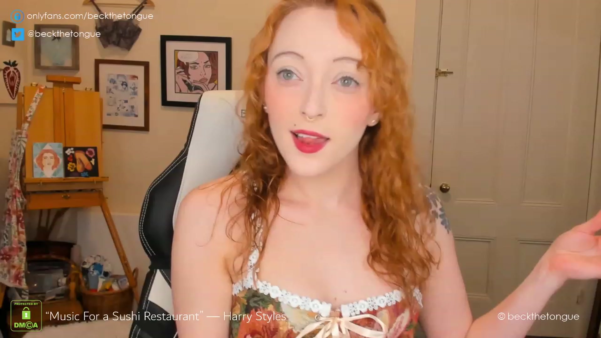Gallery image thumbnail from beckthetongue's myfreecams stream on, 02/06/2023, 21:16 image 15 of 20