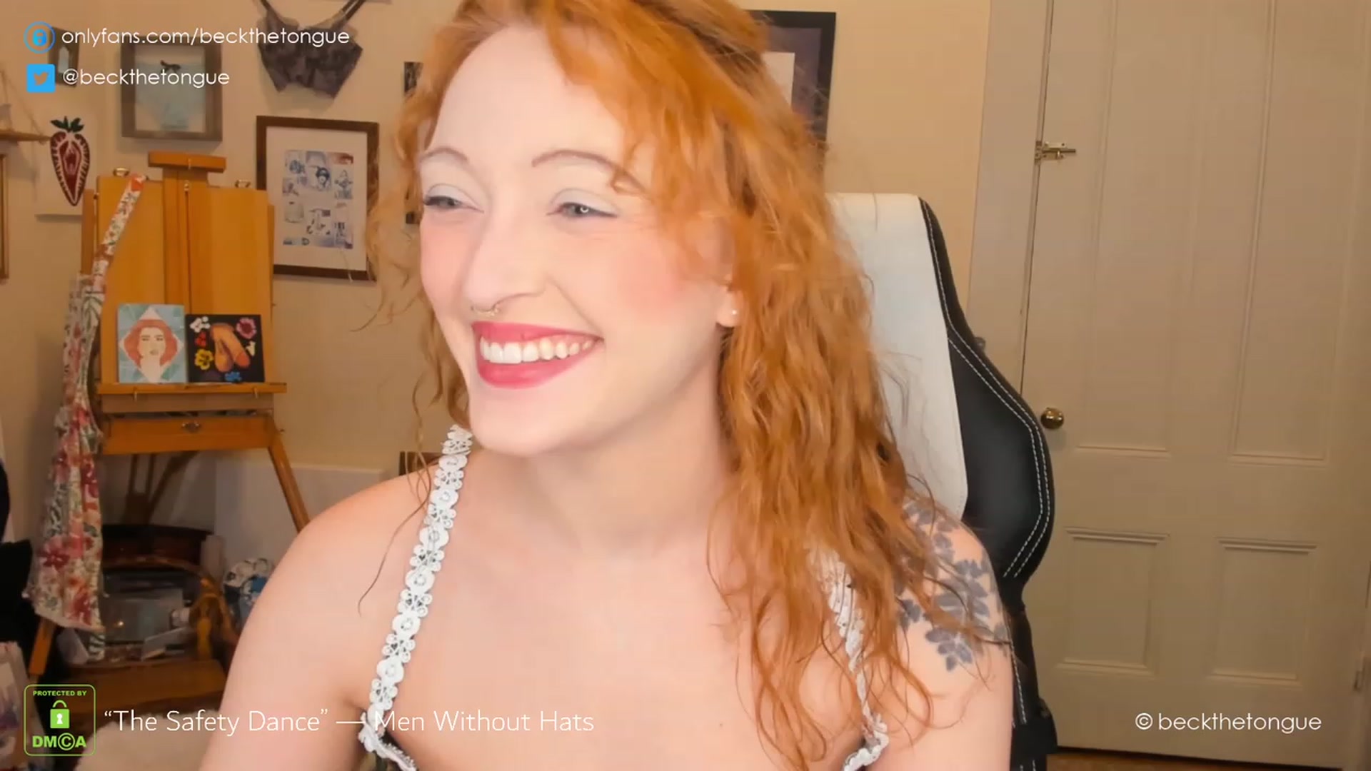 Gallery image thumbnail from beckthetongue's myfreecams stream on, 02/06/2023, 22:38 image 19 of 20