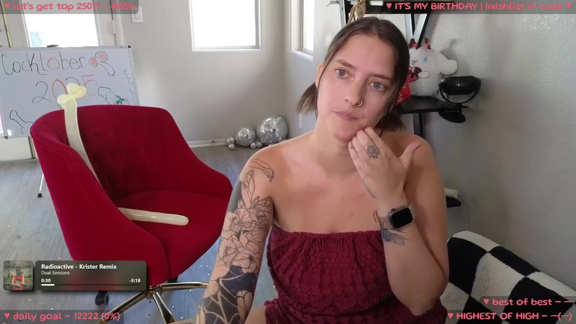 Gallery image thumbnail from birthdayMeowz's myfreecams stream on, 10/12/2025, 22:16 image 9 of 20
