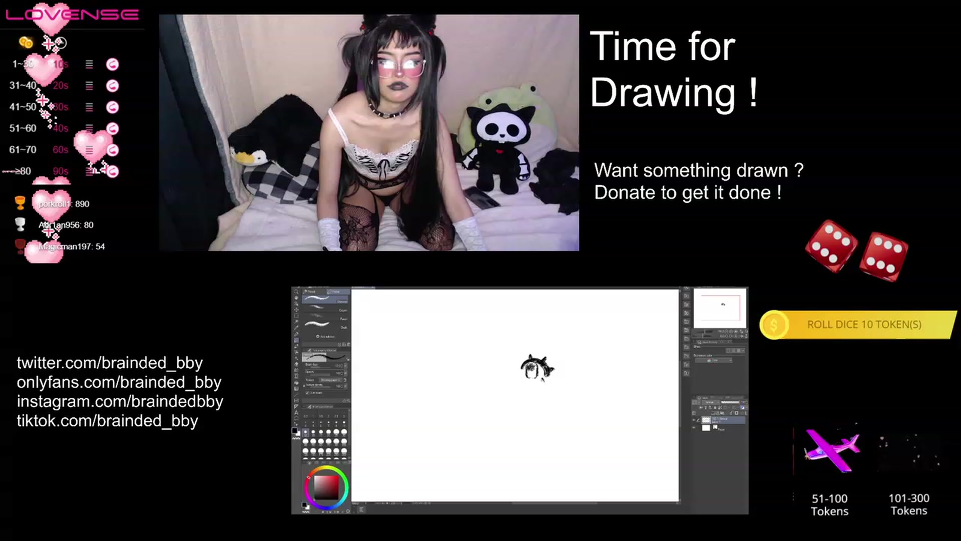 Gallery image thumbnail from braindedbby's myfreecams stream on, 01/20/2023, 10:38 image 10 of 20