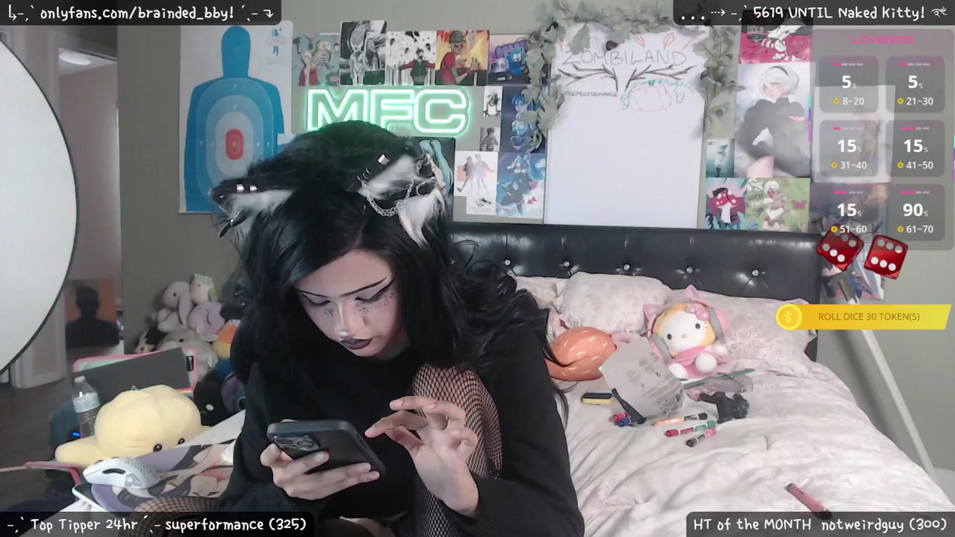 Gallery image thumbnail from braindedbby's myfreecams stream on, 09/01/2025, 23:43 image 20 of 20