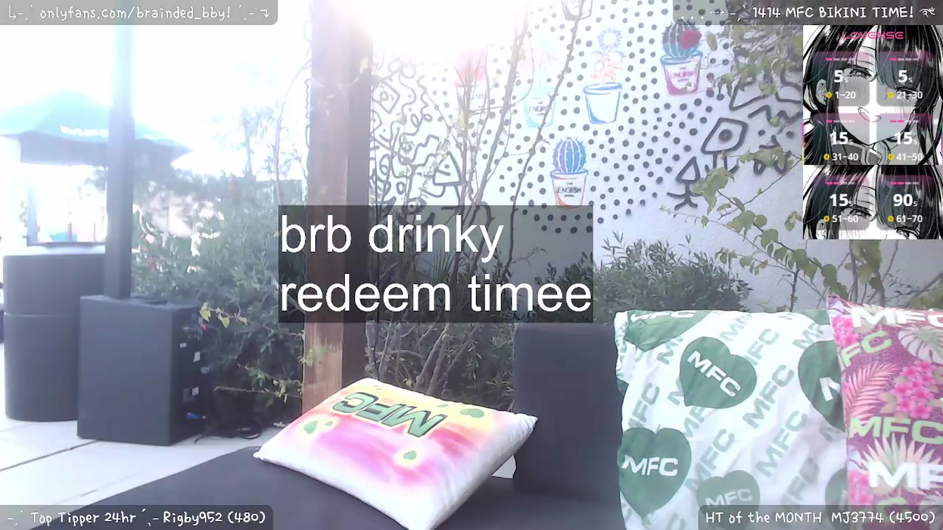 Gallery image thumbnail from braindedbby's myfreecams stream on, 05/19/2026, 01:09 image 14 of 20