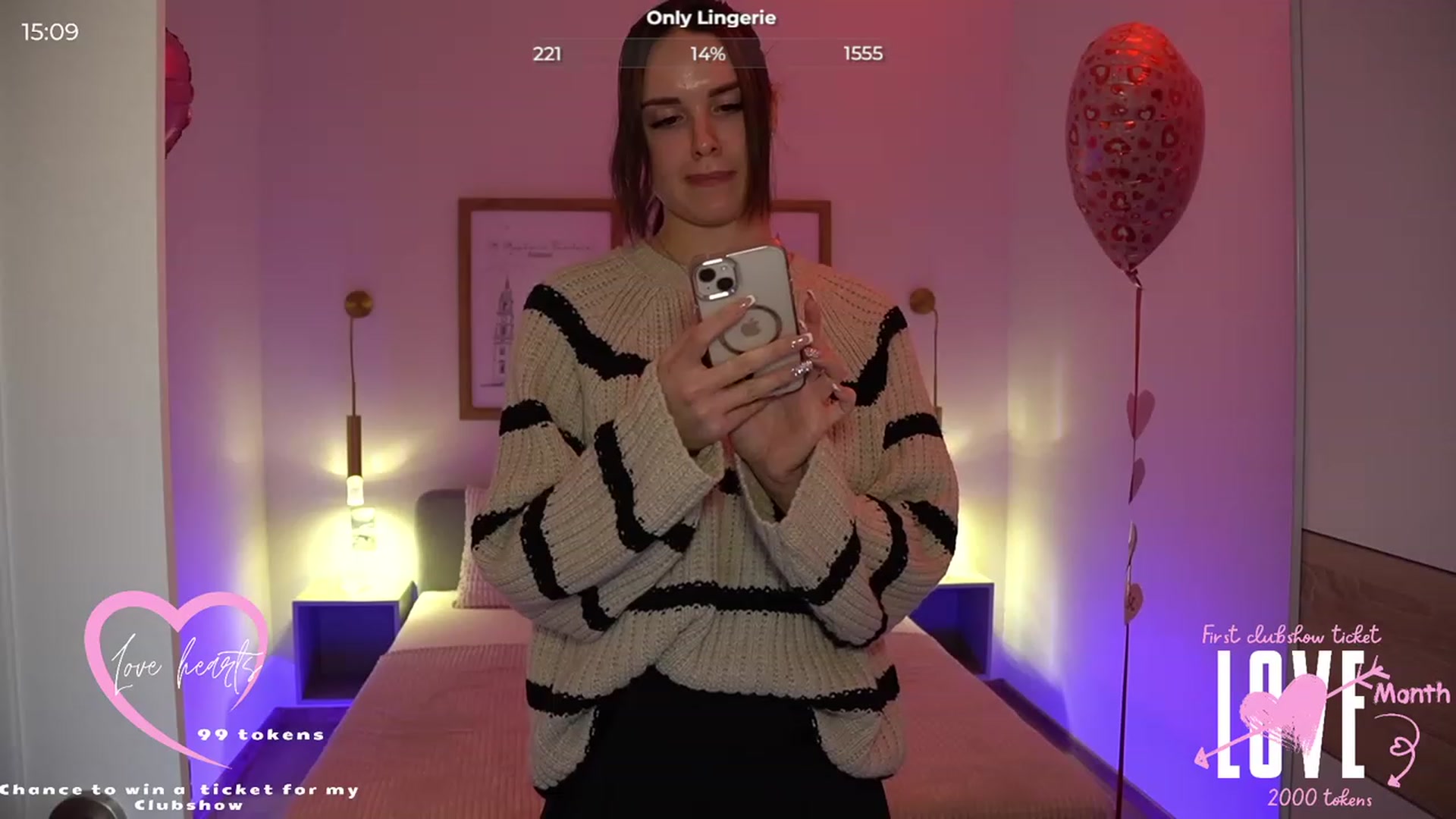 Gallery image thumbnail from cinnabellee's myfreecams stream on, 02/27/2024, 21:11 image 7 of 20