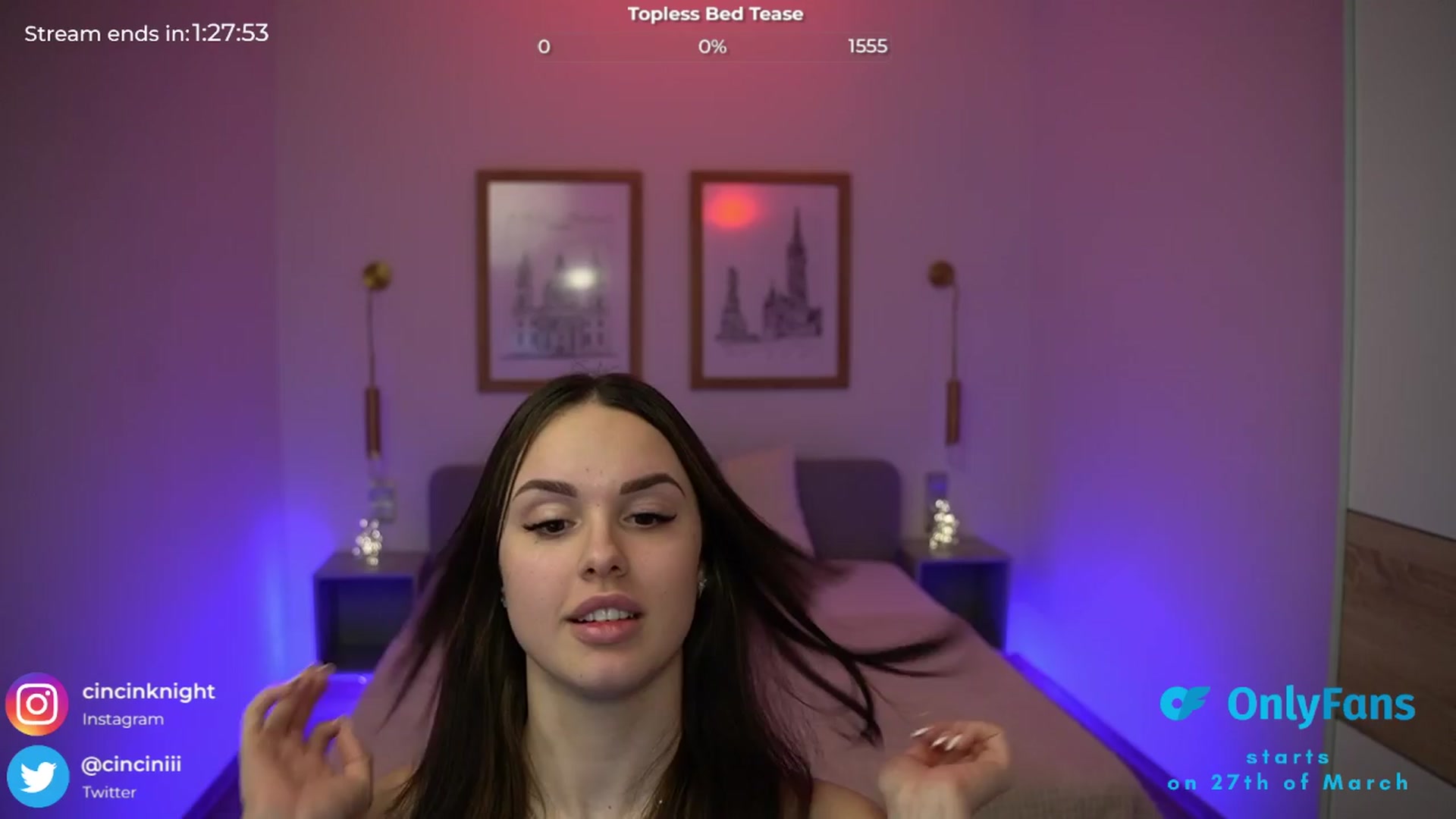 Gallery image thumbnail from cinnabellee's myfreecams stream on, 03/25/2024, 21:50 image 8 of 20