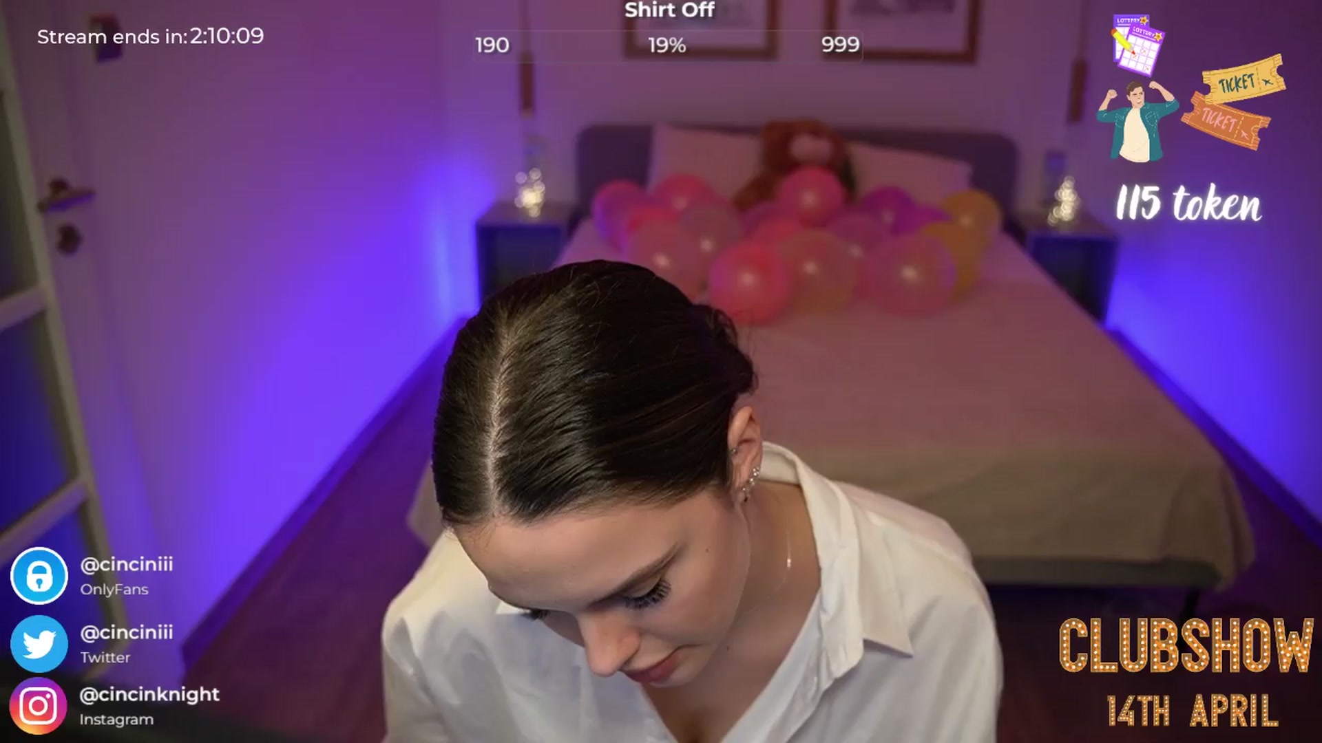 Gallery image thumbnail from cinnabellee's myfreecams stream on, 04/04/2024, 19:35 image 9 of 20