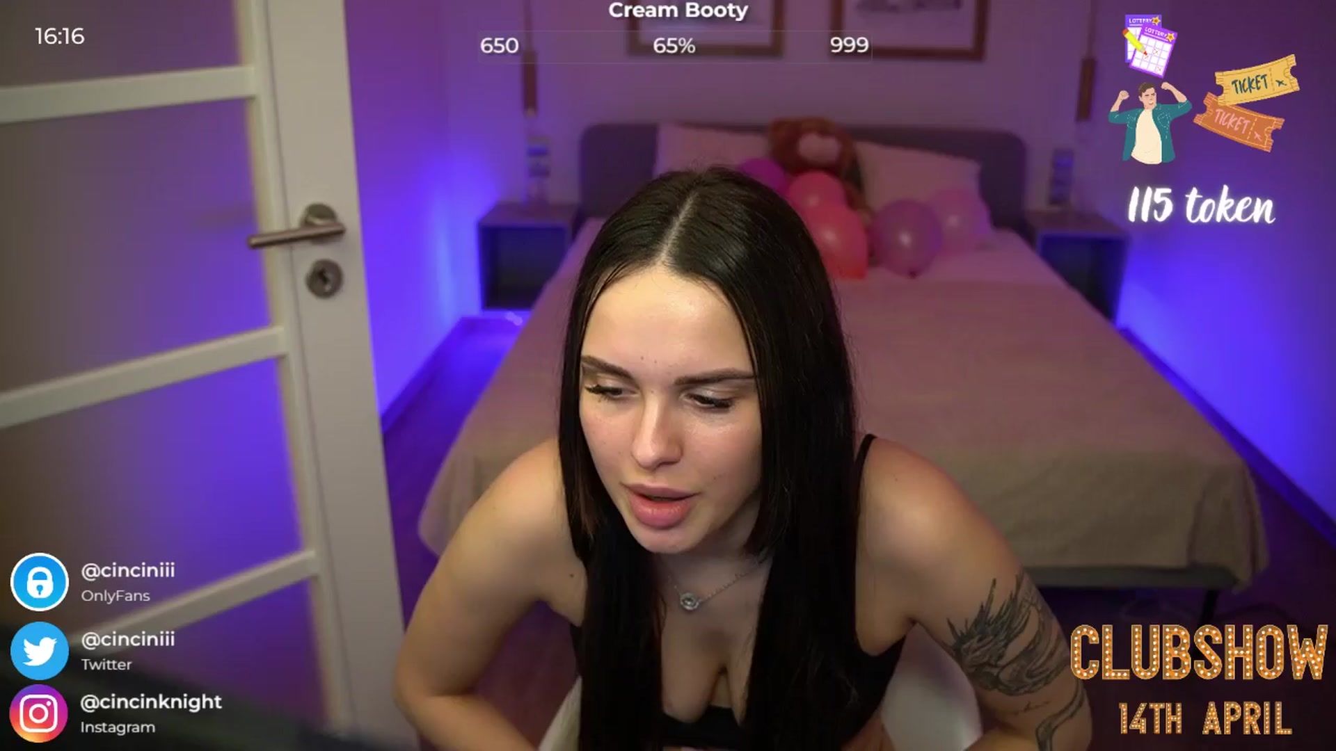 Gallery image thumbnail from cinnabellee's myfreecams stream on, 04/08/2024, 21:18 image 16 of 20