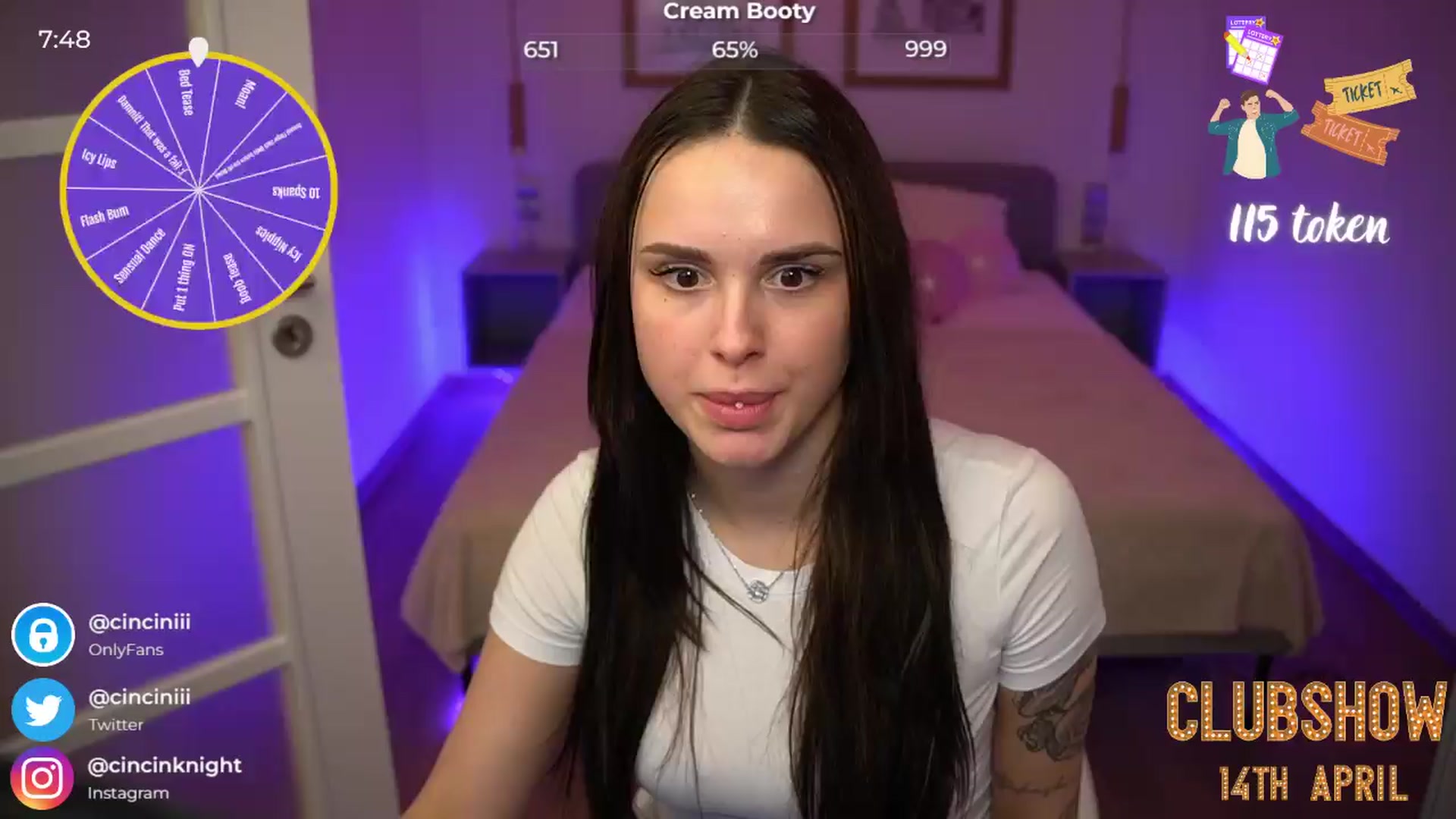 Gallery image thumbnail from cinnabellee's myfreecams stream on, 04/08/2024, 21:18 image 20 of 20