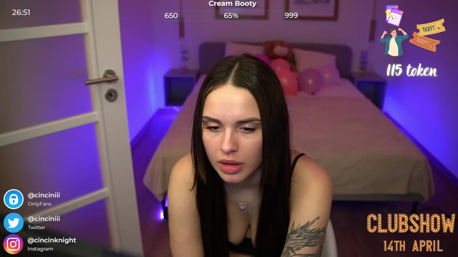 Gallery image thumbnail from cinnabellee's myfreecams stream on, 04/08/2024, 21:18 image 11 of 20