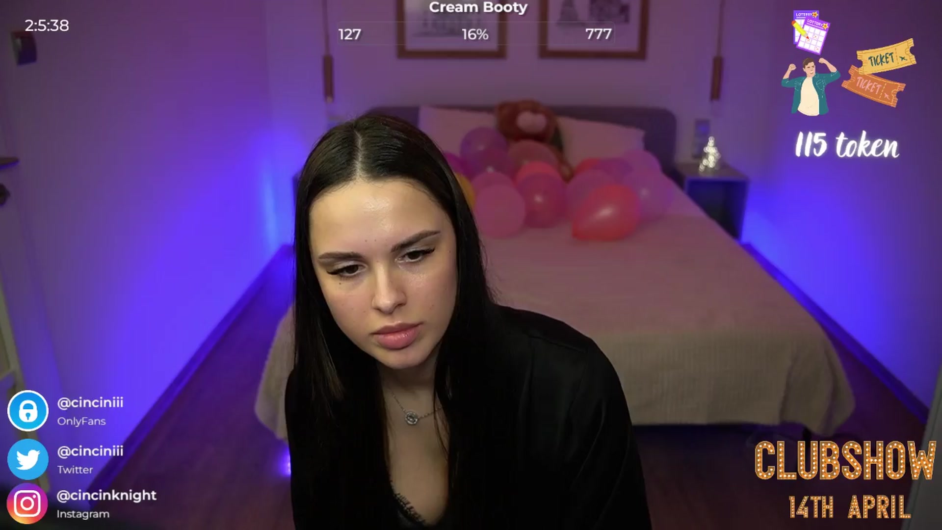 Gallery image thumbnail from cinnabellee's myfreecams stream on, 04/10/2024, 19:23 image 18 of 20