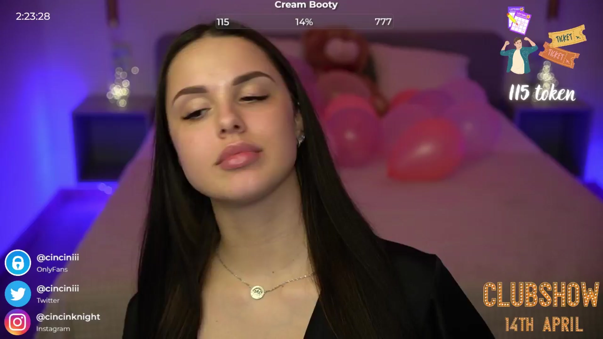 Gallery image thumbnail from cinnabellee's myfreecams stream on, 04/10/2024, 19:23 image 8 of 20