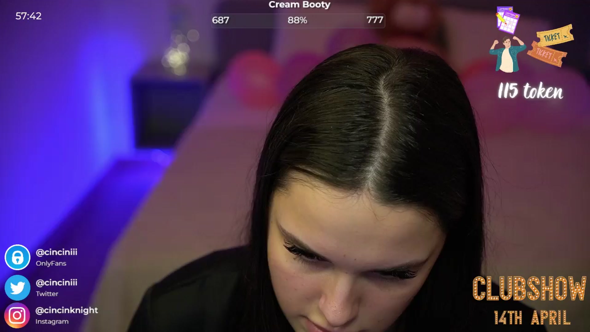 Gallery image thumbnail from cinnabellee's myfreecams stream on, 04/10/2024, 21:26 image 6 of 20