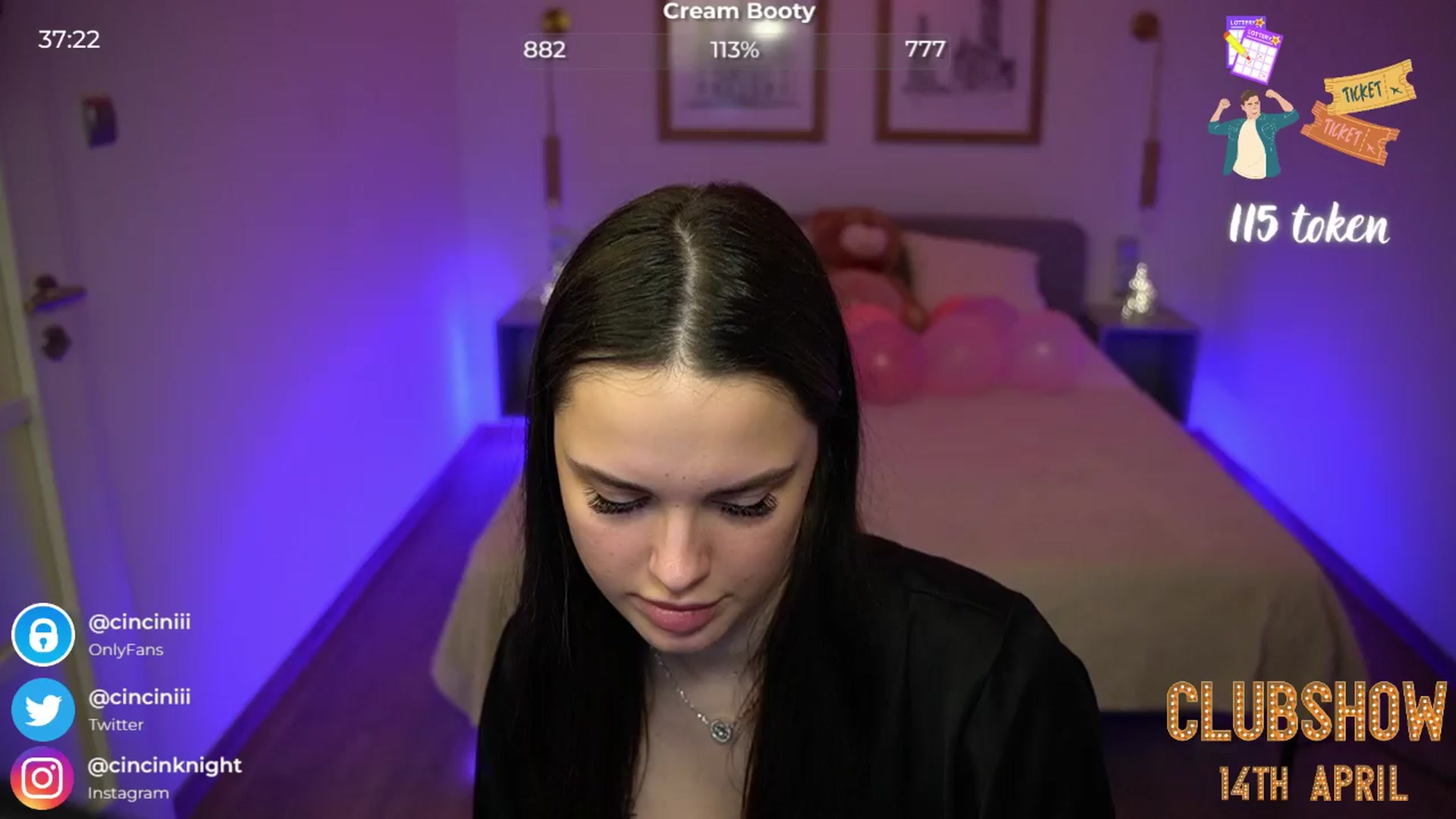 Gallery image thumbnail from cinnabellee's myfreecams stream on, 04/10/2024, 21:26 image 11 of 20