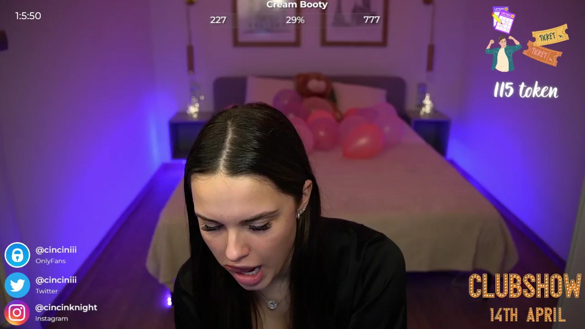 Gallery image thumbnail from cinnabellee's myfreecams stream on, 04/10/2024, 21:26 image 4 of 20