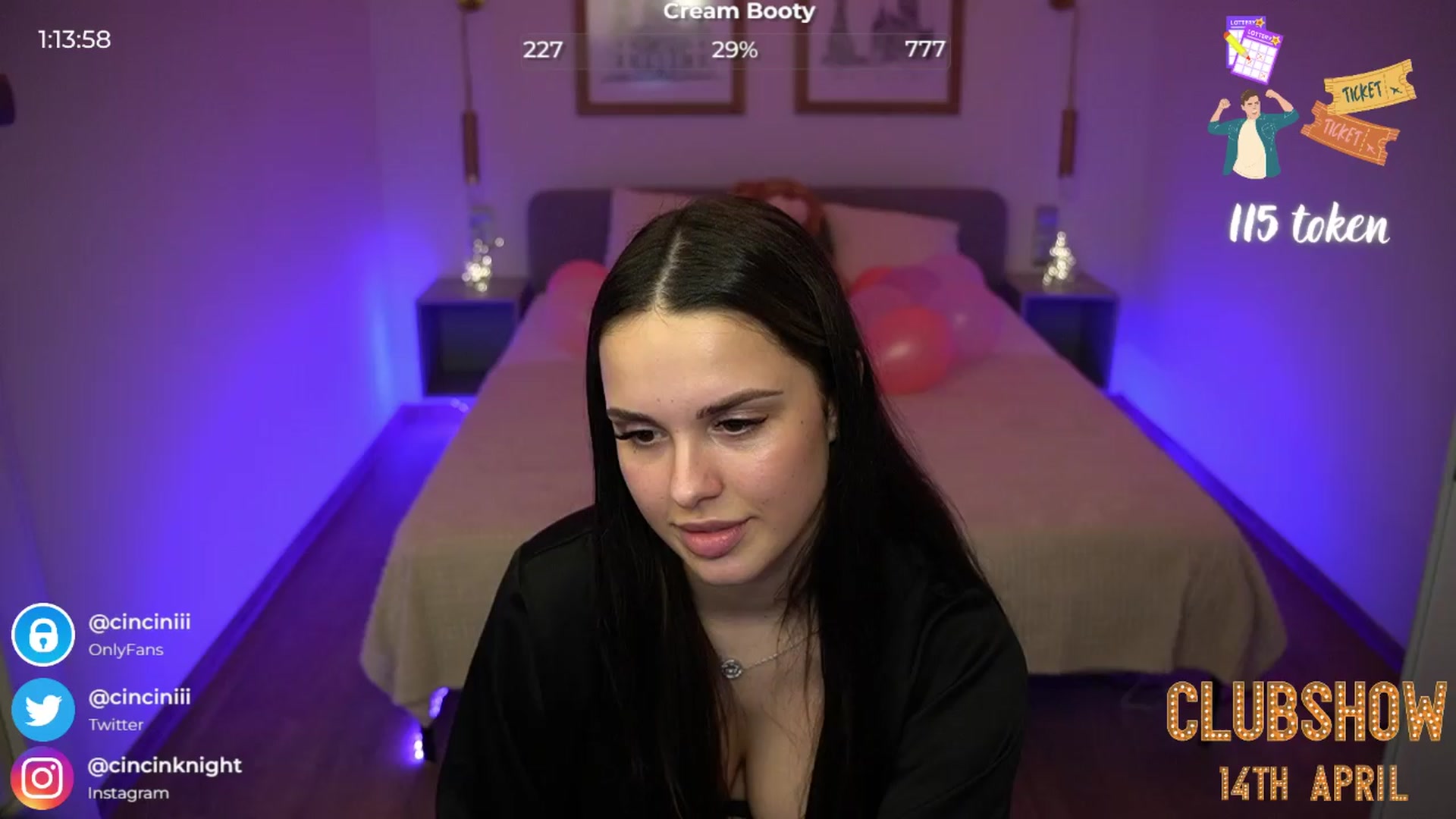 Gallery image thumbnail from cinnabellee's myfreecams stream on, 04/10/2024, 21:26 image 2 of 20