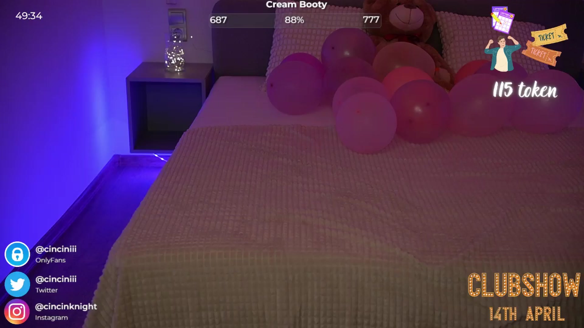 Gallery image thumbnail from cinnabellee's myfreecams stream on, 04/10/2024, 21:26 image 8 of 20