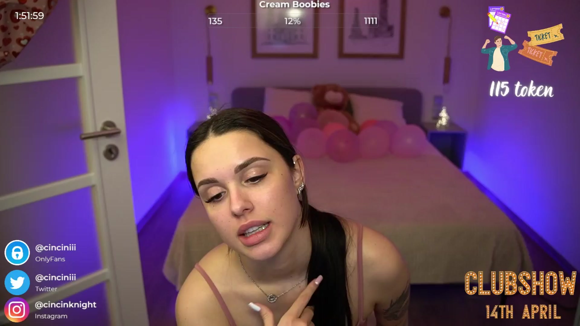 Gallery image thumbnail from cinnabellee's myfreecams stream on, 04/11/2024, 20:13 image 5 of 20