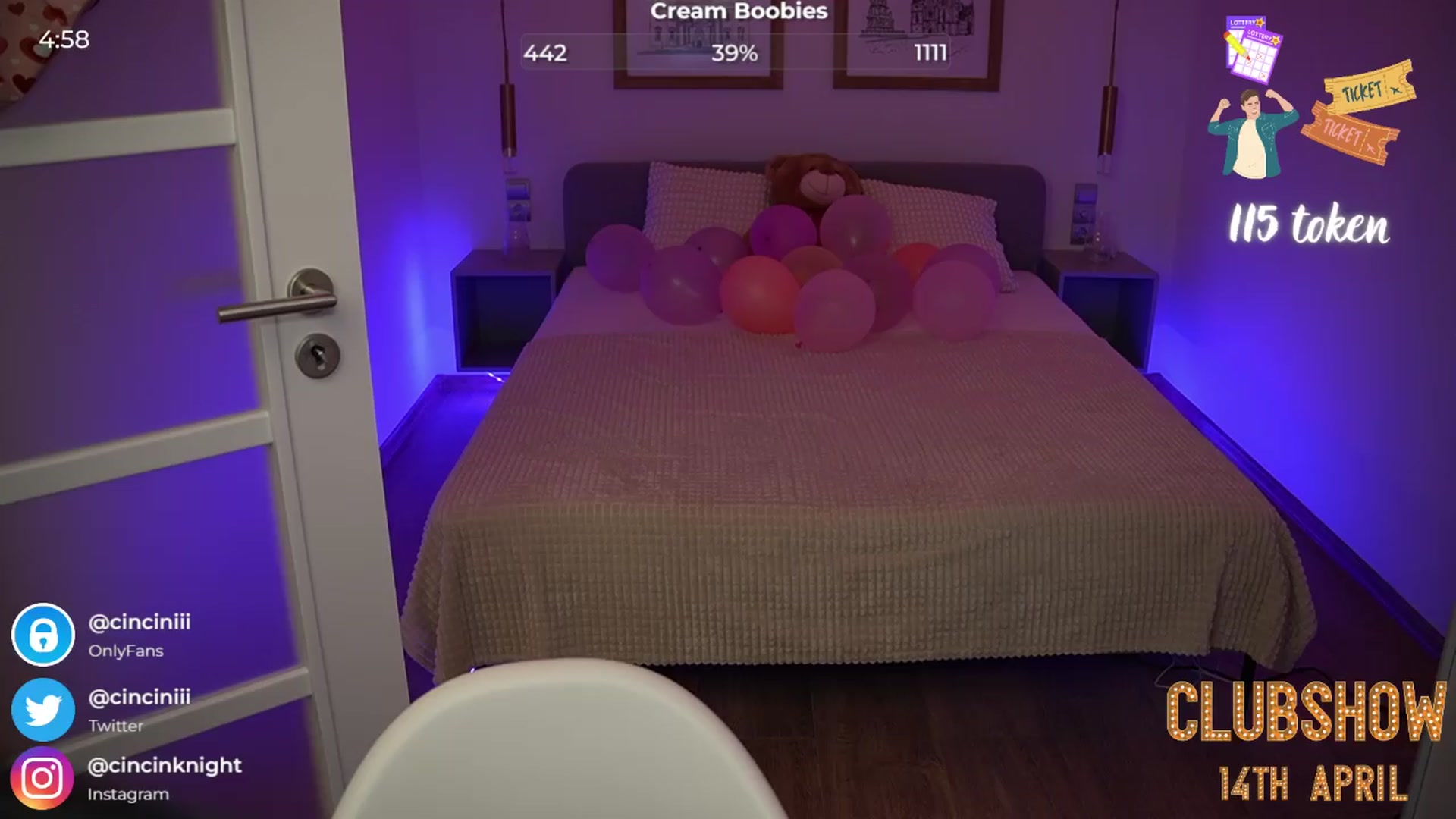 Gallery image thumbnail from cinnabellee's myfreecams stream on, 04/11/2024, 21:23 image 8 of 20