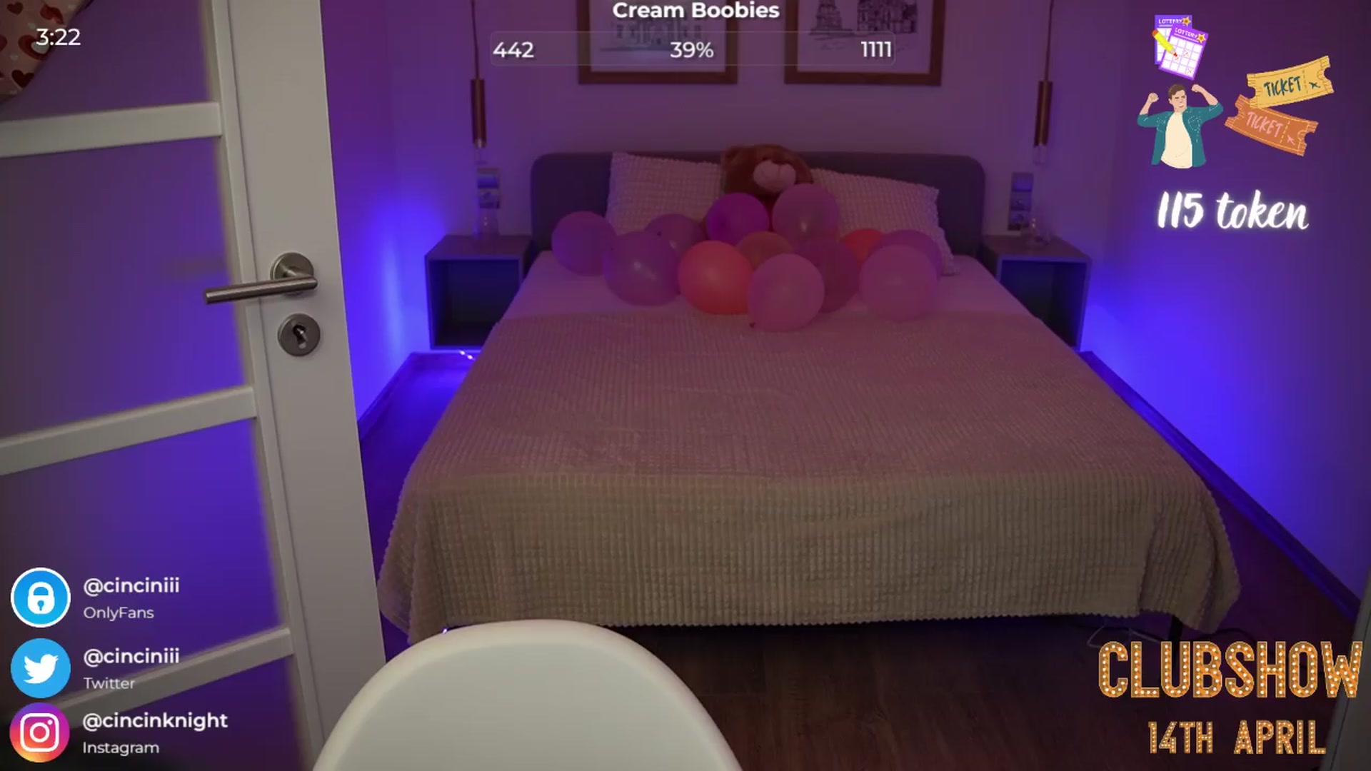Gallery image thumbnail from cinnabellee's myfreecams stream on, 04/11/2024, 21:23 image 11 of 20