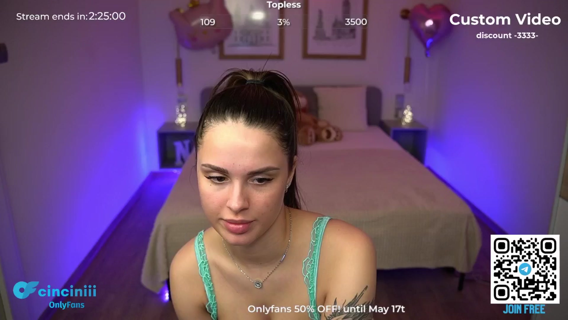 Gallery image thumbnail from cinnabellee's myfreecams stream on, 05/03/2024, 19:15 image 11 of 20