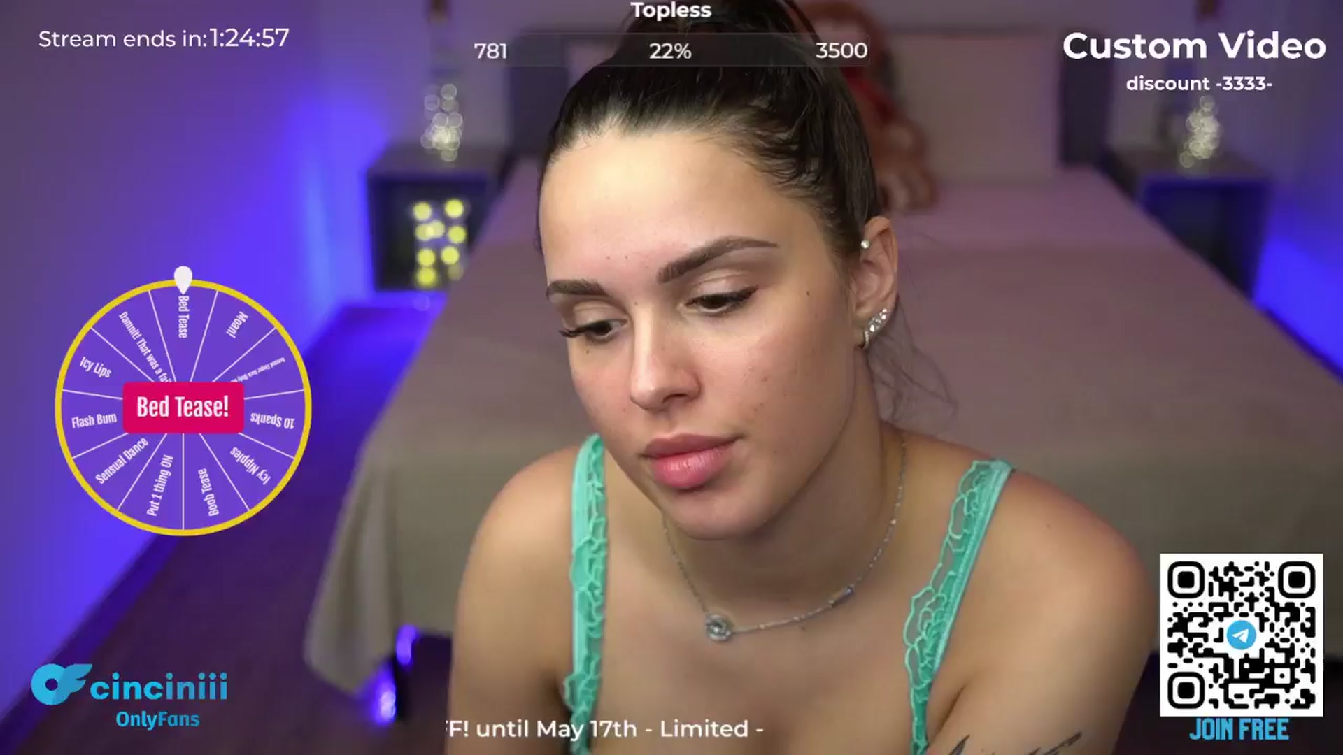 Gallery image thumbnail from cinnabellee's myfreecams stream on, 05/03/2024, 20:09 image 6 of 20