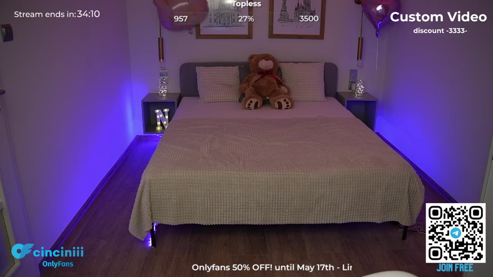 Gallery image thumbnail from cinnabellee's myfreecams stream on, 05/03/2024, 21:14 image 10 of 20